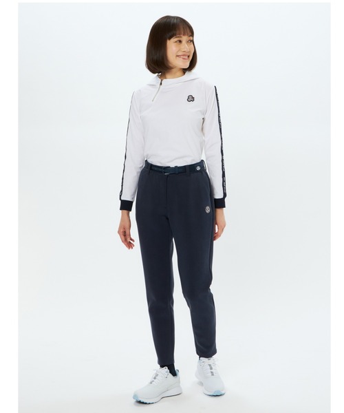 and per se（アンパスィ）の「ショットスムーザースウェットパンツ（レディース）（スウェットパンツ・レディース・ネイビー/グレー・L/M）」の2枚目の写真