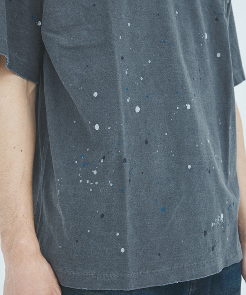 JOURNAL STANDARD J.S HOMESTEAD(ジャーナルスタンダードホームステッド)の「J.S.Homestead / HAND DRIP PAINTING TEE(Tシャツ/カットソー・メンズ・ブラック系その他/アーミー/アイボリー・LARGE/MEDIUM)」の13枚目の写真