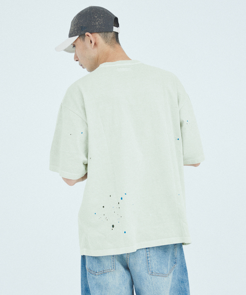 JOURNAL STANDARD J.S HOMESTEAD(ジャーナルスタンダードホームステッド)の「J.S.Homestead / HAND DRIP PAINTING TEE(Tシャツ/カットソー・メンズ・ブラック系その他/アーミー/アイボリー・LARGE/MEDIUM)」の20枚目の写真