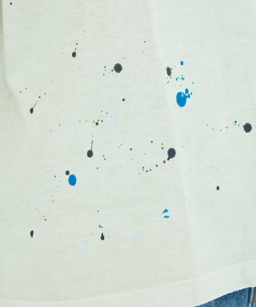 JOURNAL STANDARD J.S HOMESTEAD(ジャーナルスタンダードホームステッド)の「J.S.Homestead / HAND DRIP PAINTING TEE(Tシャツ/カットソー・メンズ・ブラック系その他/アーミー/アイボリー・LARGE/MEDIUM)」の22枚目の写真