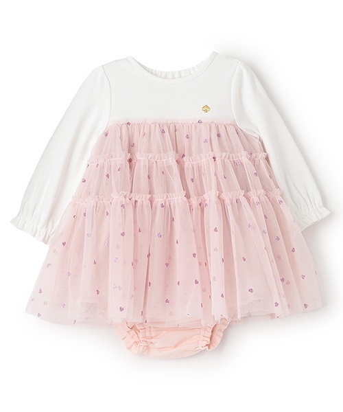 ハートチュールドッキングワンピース（その他ベビーウェア）｜kate