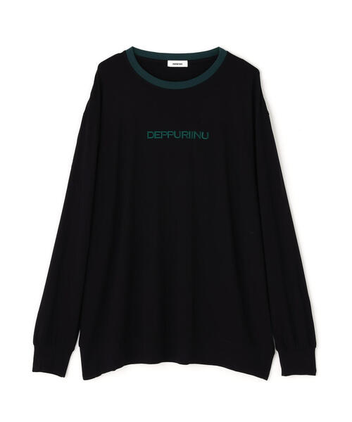 L.H.P(エルエイチピー)の「neuron/ニュウロン/DEPPURIINU ロングTシャツ(Tシャツ/カットソー・レディース・グリーン系その他3/ブラック/ホワイト・F)」の21枚目の写真