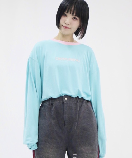 tシャツ neuron/ニュウロン/DEPPURIINU ロングTシャツ レディース メンズ neuron/ニュウロン/DEPPURIINU ロングTシャツ（Tシャツ