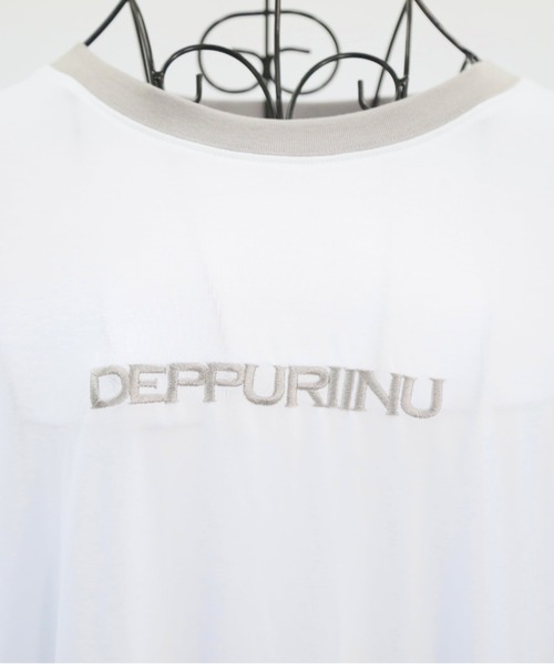 L.H.P(エルエイチピー)の「neuron/ニュウロン/DEPPURIINU ロングTシャツ(Tシャツ/カットソー・レディース・グリーン系その他3/ブラック/ホワイト・F)」の11枚目の写真