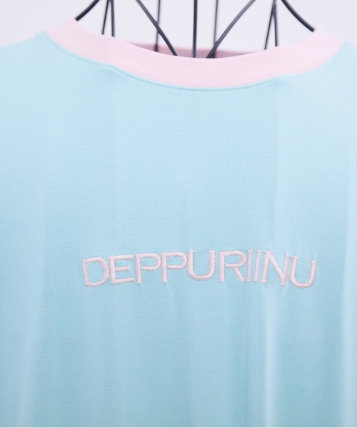 L.H.P(エルエイチピー)の「neuron/ニュウロン/DEPPURIINU ロングTシャツ(Tシャツ/カットソー・レディース・グリーン系その他3/ブラック/ホワイト・F)」の8枚目の写真