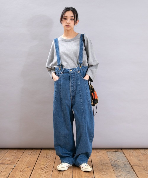 NIMA オリーブグリーン サスペンダー付きオーバーオール NIMA オリーブグリーン サスペンダー付きオーバーオール NIMA