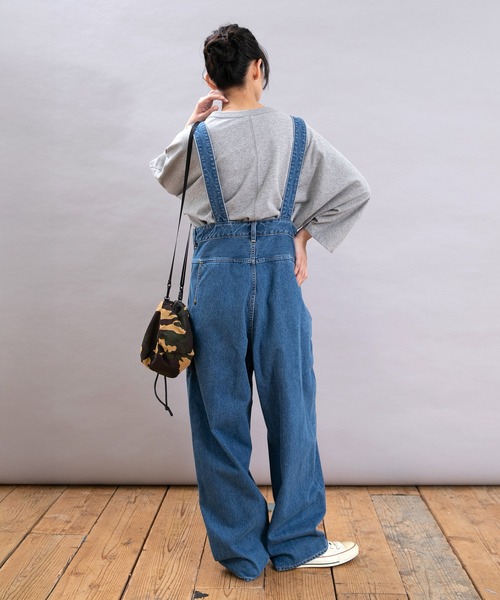 URCH RNA（アーチ アールエヌエー）の「O0744 サスペンダーハイクパンツ（サロペット/オーバーオール・レディース・ライトインディゴブルー/ワンウォッシュ・FREE）」の5枚目の写真