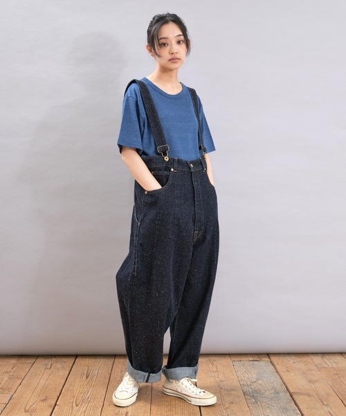 URCH RNA（アーチ アールエヌエー）の「O0744 サスペンダーハイクパンツ（サロペット/オーバーオール・レディース・ライトインディゴブルー/ワンウォッシュ・FREE）」の9枚目の写真