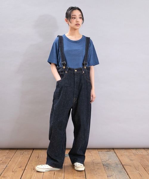 URCH RNA（アーチ アールエヌエー）の「O0744 サスペンダーハイクパンツ（サロペット/オーバーオール・レディース・ライトインディゴブルー/ワンウォッシュ・FREE）」の8枚目の写真