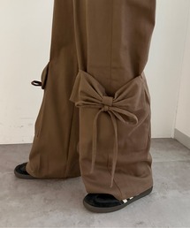 kutir（クティール）の「【新色追加】アソートダブルリボンワイドカーゴパンツ（カーゴパンツ）」