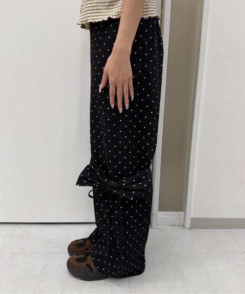 新色追加】アソートダブルリボンワイドカーゴパンツ（カーゴ