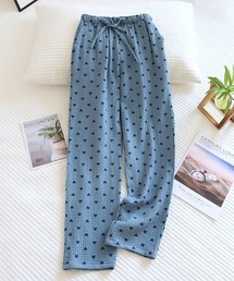 REBALANCE | レディース 綿 ハート柄ルームパンツ(その他パンツ)