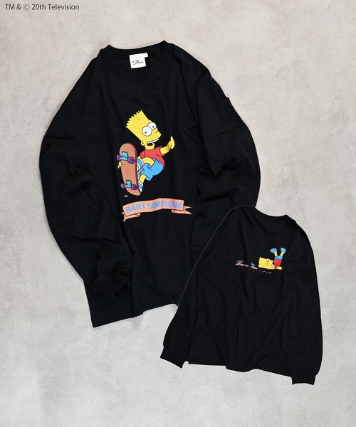 The Simpsons(ザ・シンプソンズ)の「【The Simpsons】別注L/S Tee/おとな(Tシャツ/カットソー・レディース・ラベンダー/ホワイト/ブラック・180cm/160cm)」の3枚目の写真