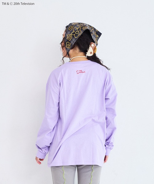The Simpsons(ザ・シンプソンズ)の「【The Simpsons】別注L/S Tee/おとな(Tシャツ/カットソー・レディース・ラベンダー/ホワイト/ブラック・180cm/160cm)」の14枚目の写真