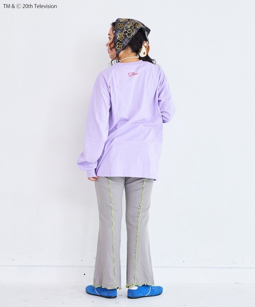 The Simpsons(ザ・シンプソンズ)の「【The Simpsons】別注L/S Tee/おとな(Tシャツ/カットソー・レディース・ラベンダー/ホワイト/ブラック・180cm/160cm)」の15枚目の写真