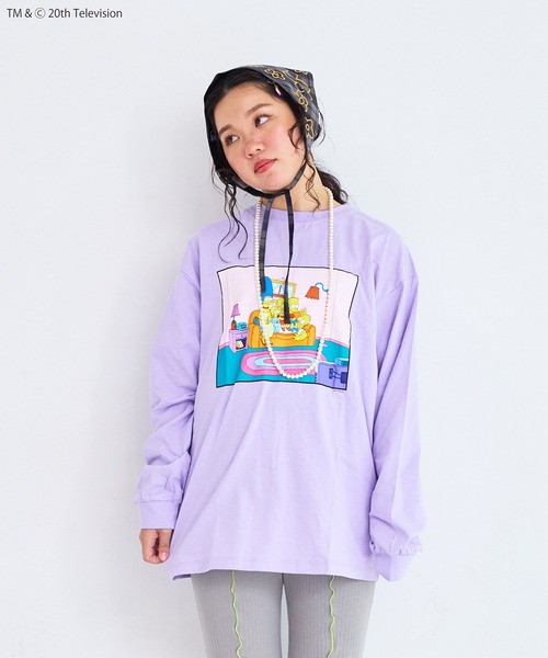 The Simpsons(ザ・シンプソンズ)の「【The Simpsons】別注L/S Tee/おとな(Tシャツ/カットソー・レディース・ラベンダー/ホワイト/ブラック・180cm/160cm)」の18枚目の写真