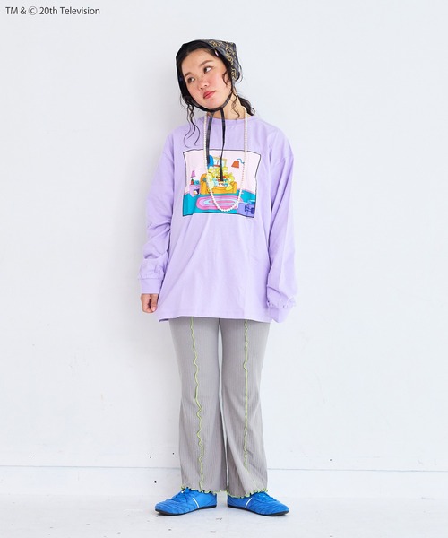 The Simpsons(ザ・シンプソンズ)の「【The Simpsons】別注L/S Tee/おとな(Tシャツ/カットソー・レディース・ラベンダー/ホワイト/ブラック・180cm/160cm)」の19枚目の写真