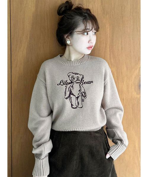 Lily Brown LilyBearニット Lily Brown （リリーブラウン)LilyBearニット 25春夏