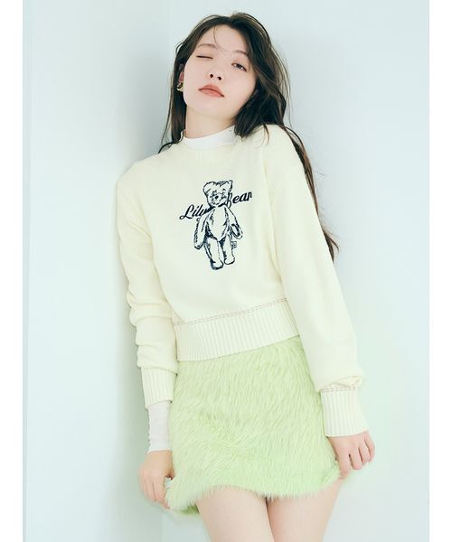 LILY BROWN（リリーブラウン）の「Lily Bearエンブロイダリー