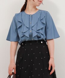 MICO COULIER | ジョーゼットフリルブラウス(シャツ/ブラウス)