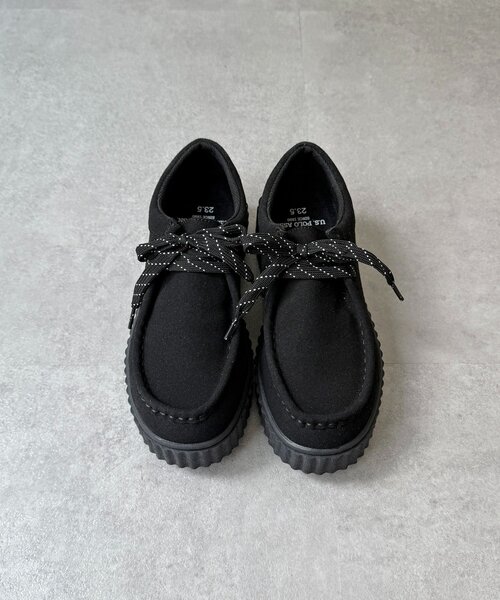 U.S. POLO ASSN.(ユーエスポロアッスン)の「【U.S. POLO ASSN. 】厚底モカシンシューズ(その他シューズ・レディース・ベージュ/ブラック・MEDIUM/LARGE)」の7枚目の写真