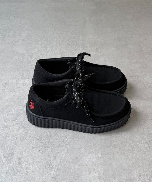 U.S. POLO ASSN.(ユーエスポロアッスン)の「【U.S. POLO ASSN. 】厚底モカシンシューズ(その他シューズ・レディース・ベージュ/ブラック・MEDIUM/LARGE)」の8枚目の写真