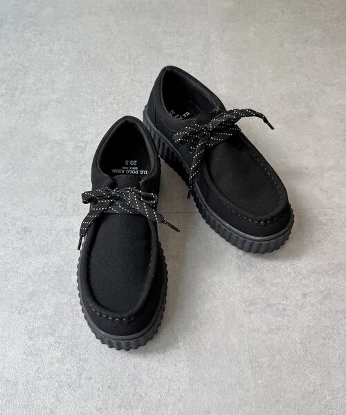 U.S. POLO ASSN.(ユーエスポロアッスン)の「【U.S. POLO ASSN. 】厚底モカシンシューズ(その他シューズ・レディース・ベージュ/ブラック・MEDIUM/LARGE)」の11枚目の写真