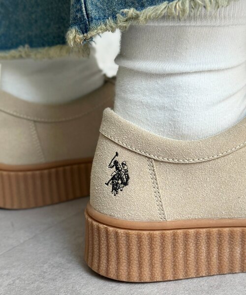 U.S. POLO ASSN.(ユーエスポロアッスン)の「【U.S. POLO ASSN. 】厚底モカシンシューズ(その他シューズ・レディース・ベージュ/ブラック・MEDIUM/LARGE)」の18枚目の写真