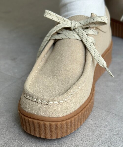U.S. POLO ASSN.(ユーエスポロアッスン)の「【U.S. POLO ASSN. 】厚底モカシンシューズ(その他シューズ・レディース・ベージュ/ブラック・MEDIUM/LARGE)」の20枚目の写真