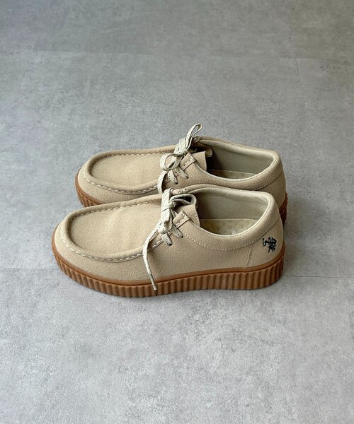 U.S. POLO ASSN.(ユーエスポロアッスン)の「【U.S. POLO ASSN. 】厚底モカシンシューズ(その他シューズ・レディース・ベージュ/ブラック・MEDIUM/LARGE)」の22枚目の写真