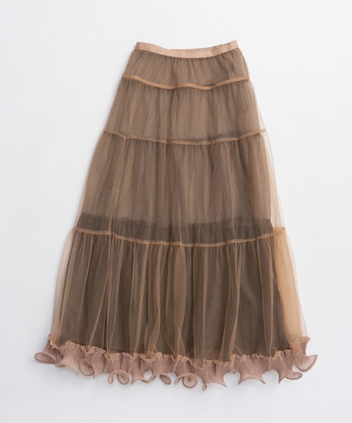 PRANK PROJECT（プランクプロジェクト）の「フリルヘムチュールスカート / Ruffle Hem Tulle Skirt（スカート・レディース・ブラック/ベージュ/レッド・36/38）」の13枚目の写真