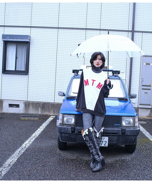 G.V.G.V.（ジーヴィージーヴィー）の「TWEED PRINTED SHIRRING LEGGINGS（その他パンツ・レディース・ブラック・ONE SIZE）」の4枚目の写真