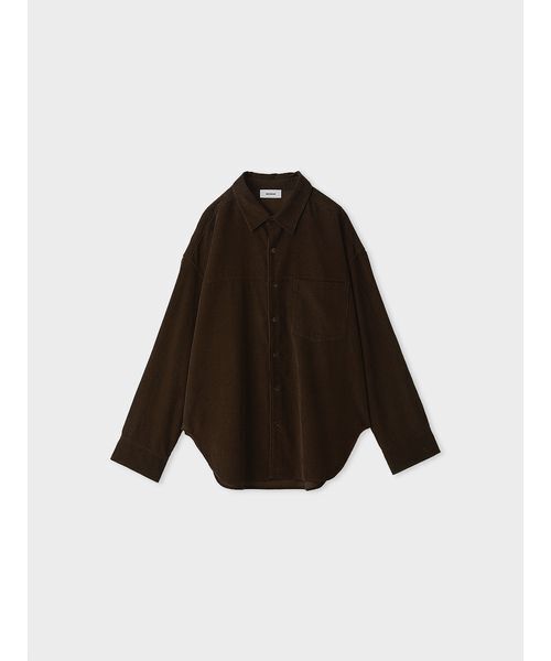 MIESROHE（ミースロエ）の「コーデュロイSH（シャツ/ブラウス・レディース・ブラック/ホワイト/ブラウン・F）」の6枚目の写真