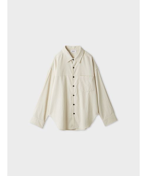 MIESROHE（ミースロエ）の「コーデュロイSH（シャツ/ブラウス・レディース・ブラック/ホワイト/ブラウン・F）」の7枚目の写真