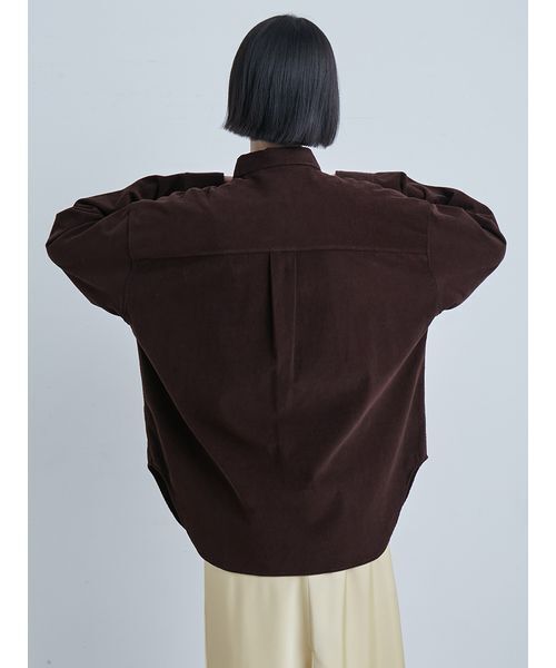 MIESROHE（ミースロエ）の「コーデュロイSH（シャツ/ブラウス・レディース・ブラック/ホワイト/ブラウン・F）」の10枚目の写真
