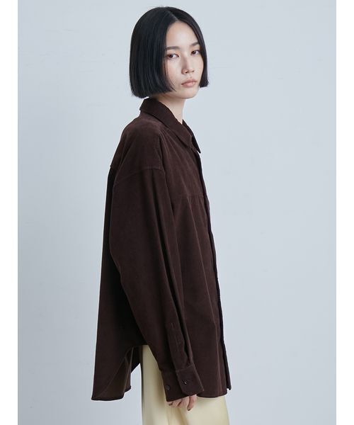 MIESROHE（ミースロエ）の「コーデュロイSH（シャツ/ブラウス・レディース・ブラック/ホワイト/ブラウン・F）」の11枚目の写真