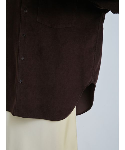 MIESROHE（ミースロエ）の「コーデュロイSH（シャツ/ブラウス・レディース・ブラック/ホワイト/ブラウン・F）」の14枚目の写真