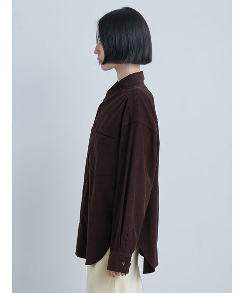 MIESROHE（ミースロエ）の「コーデュロイSH（シャツ/ブラウス・レディース・ブラック/ホワイト/ブラウン・F）」の15枚目の写真