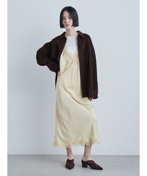 MIESROHE（ミースロエ）の「コーデュロイSH（シャツ/ブラウス・レディース・ブラック/ホワイト/ブラウン・F）」の16枚目の写真