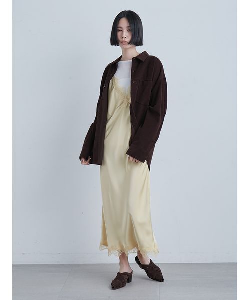 MIESROHE（ミースロエ）の「コーデュロイSH（シャツ/ブラウス・レディース・ブラック/ホワイト/ブラウン・F）」の17枚目の写真