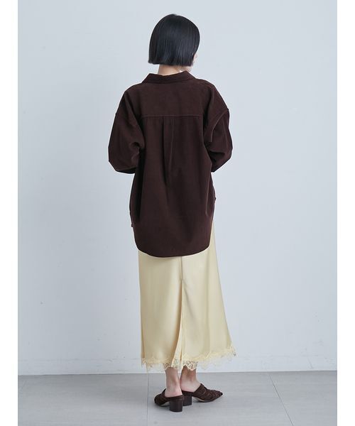 MIESROHE（ミースロエ）の「コーデュロイSH（シャツ/ブラウス・レディース・ブラック/ホワイト/ブラウン・F）」の20枚目の写真