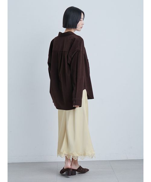 MIESROHE（ミースロエ）の「コーデュロイSH（シャツ/ブラウス・レディース・ブラック/ホワイト/ブラウン・F）」の21枚目の写真