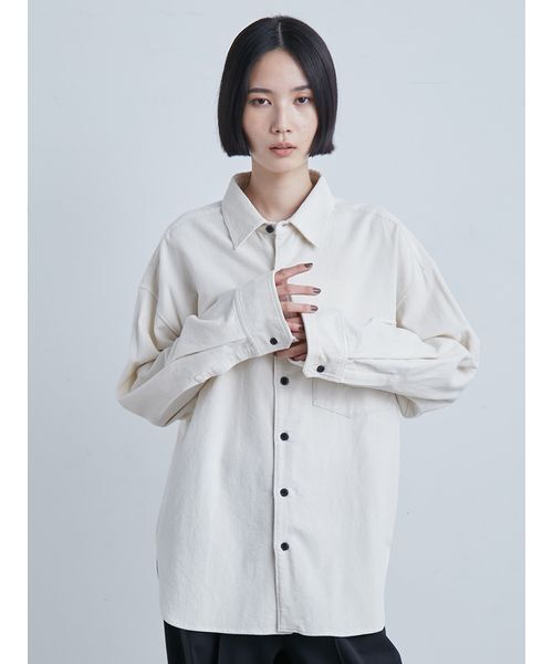 MIESROHE（ミースロエ）の「コーデュロイSH（シャツ/ブラウス・レディース・ブラック/ホワイト/ブラウン・F）」の22枚目の写真