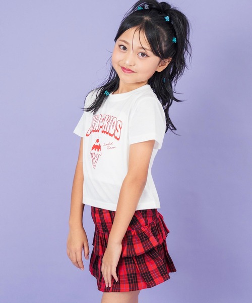ANAP kids（アナップキッズ）の「アイスクリームプリントモチーフTシャツ（Tシャツ/カットソー・キッズ・ラベンダー/ホワイト/サックスブルー・110cm/120cm/130cm）」の6枚目の写真