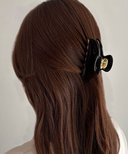 バイカラーポイントストーンヘアクリップ Emma Taylor