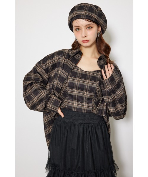 rienda（リエンダ）の「チェックビスチェ 秋服（キャミソール・レディース・ブラック/ベージュ・FREE）」の20枚目の写真