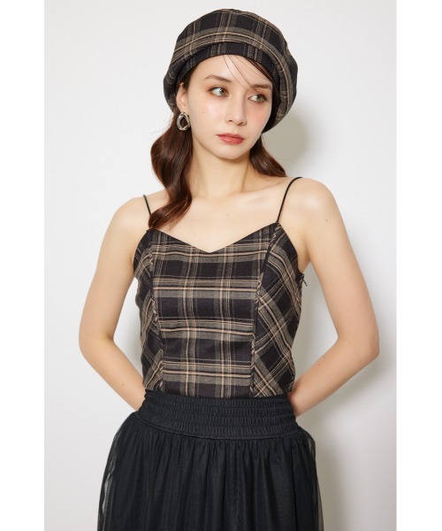 rienda（リエンダ）の「チェックビスチェ 秋服（キャミソール・レディース・ブラック/ベージュ・FREE）」の15枚目の写真