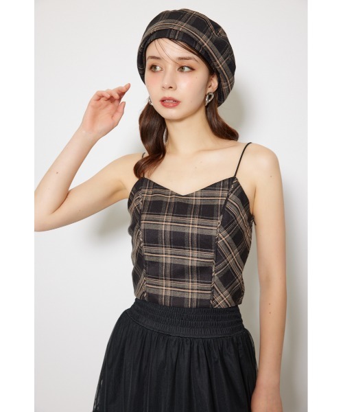 rienda（リエンダ）の「チェックビスチェ 秋服（キャミソール・レディース・ブラック/ベージュ・FREE）」の16枚目の写真