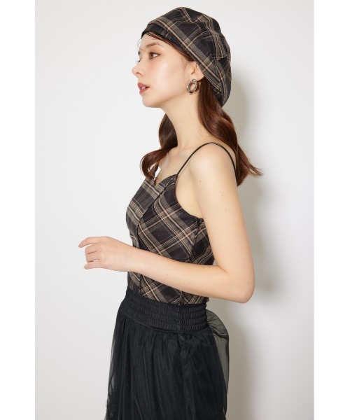 rienda（リエンダ）の「チェックビスチェ 秋服（キャミソール・レディース・ブラック/ベージュ・FREE）」の17枚目の写真