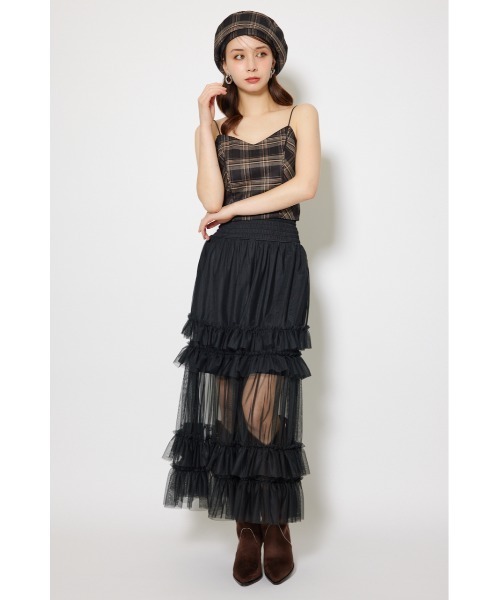 rienda（リエンダ）の「チェックビスチェ 秋服（キャミソール・レディース・ブラック/ベージュ・FREE）」の19枚目の写真